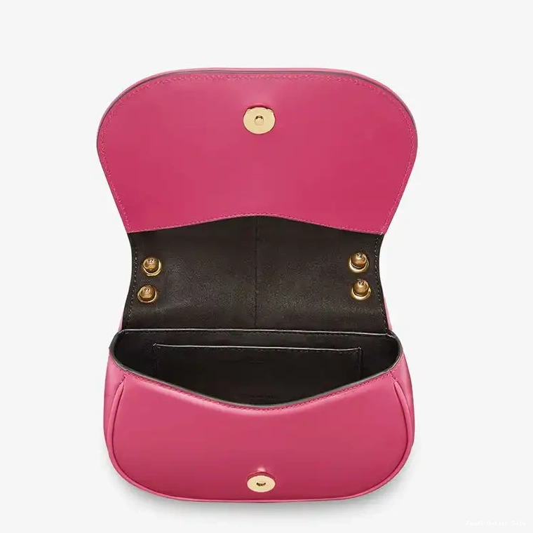 Affordable Calf In Rose C'mon Leather Mini Fendi Bag 0518